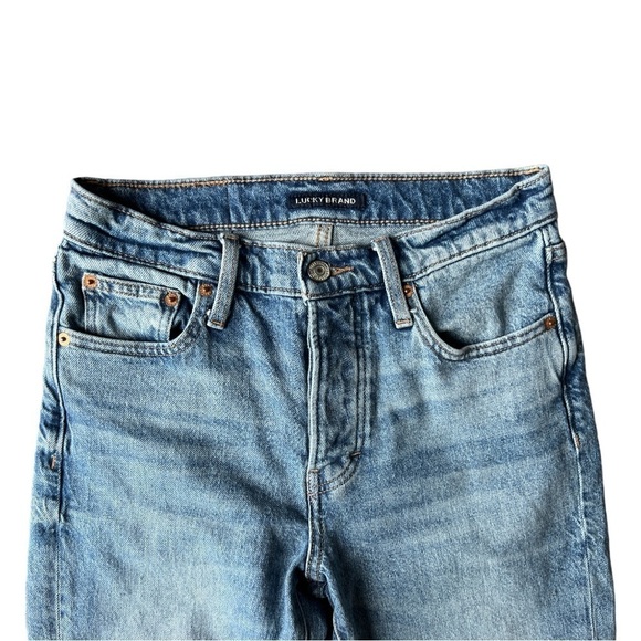 Lucky Brand 90s Loose High Rise Straight Button Fly Retro Jeans, Size 0 / 25 - Picture 3 of 13